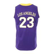 Camiseta de baloncesto Los Angeles púrpura/amarilla para hombre Sport Zone ver 2