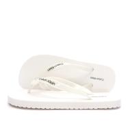 Tongs Blanches Femme Calvin Klein Jeans Flip Flop Tpu Metall