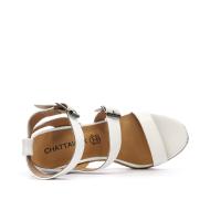 Weiße Keilsandalen für Frauen Chattawak Summer Camel Ansicht 4