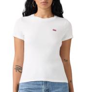Lot de 2 T-shirts Blanc/Noir Rayures Femme Levi's 2pack Essential vue 3