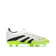 Chaussures de Foot Blanc/Jaune Junior Adidas Predator League Ll FG/MG vue 2