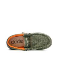 Chaussures Kaki Garçon Hey Dude Wally Youth 13013 vue 4