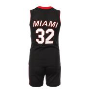 Set de Baloncesto Miami Heat Negro/Rojo Junior Sport Zone ver 2