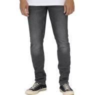 Men’s Grey Regular Fit Jeans by Only & Sons, Weft 9407