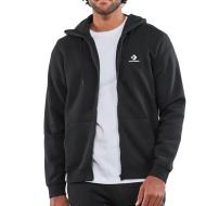 Sweatshirt mit Reißverschluss Schwarz Gemischte Converse Brushed günstig