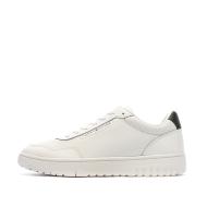 Baskets Blanches/Olive Homme Tommy Hilfiger Th Hi Vulc pas cher