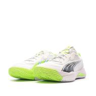 Puma Men's Padel Shoes White/Yellow Nova Court Photo of the Espace des Marques %store% store - view of %key%