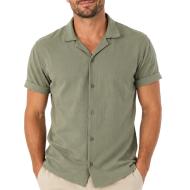 Chemise Manches Courtes Kaki Homme Paname Brothers DOV