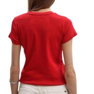 Camiseta roja de mujer Pepe jeans PL506037 ver 2