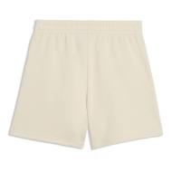 Short Beige Fille Puma Ess High Waist vue 2