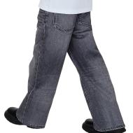 Jean Baggy Gris Garçon Calvin Klein Jeans Skater vue 2