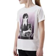 Girls' white t-shirt Name it Jax Wednesday affordable