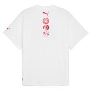 Weißes Herren-T-Shirt Puma Hoops X E.t. Ansicht 2