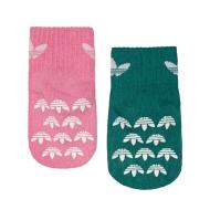 X2 Pares de Calcetines Adidas Ant Slip Rosa/Verde ver 2
