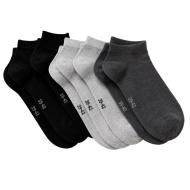 Lot de 5 paires de chaussettes Grises/Noires Mixte Espace des Marques