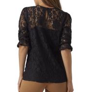 Camiseta negra de mujer Vero Moda Maternity Lace Top ver 2
