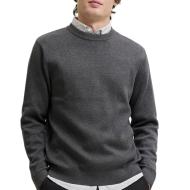 Dunkelgrauer Herrenpullover von Jack & Jones Stitch günstig