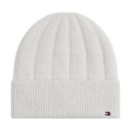 Bonnet Écru Femme Tommy Hilfiger Flag Fluffy