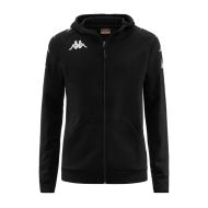 Kappa Divieto Men's Black Zip Sweat Top