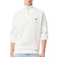 Sweat 1/4 de Zip Blanc Homme Lacoste Regular Fit