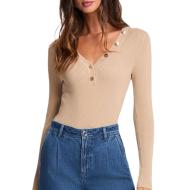Jersey beige para mujer Morgan MBANBIN barato