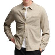 Camisa de vestir para hombre Superdry de sarga en color crudo