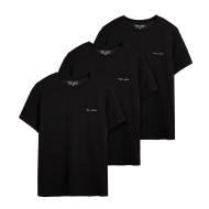 3er-Pack Schwarze Herren-T-Shirts Teddy Smith Kaskade günstig