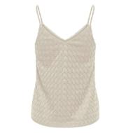 Camiseta sin mangas beige para mujer JDY Aavery ver 2