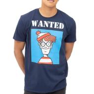 Men’s Navy Blue T-Shirt: Where’s Wally? Wanted