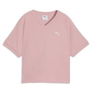 Camiseta corta rosa pálido para mujer Puma Relaxed barato