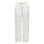 JDY Turbo Pantalones fluidos blancos para mujer