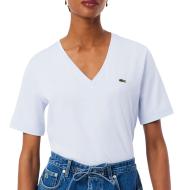 T-Shirt Bleu Femme Lacoste Relaxed