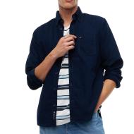 Camisa de rayas azul marino para hombre de Tommy Hilfiger Reg barato