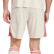 FC Bayern Pantalón Corto Niño Beige/Rojo Adidas 24/25 ver 2