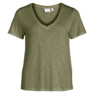T-Shirt Vert Femme Vila Vinoel pas cher