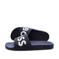 Claquettes Bleu Marine Homme BOSS Aryeh pas cher