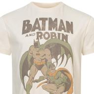 Beiges Herren-T-Shirt DC Comics Batman & Robin Vintage Ansicht 2
