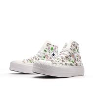 Baskets Blanches/Noires Femme Converse Lemonade vue 6