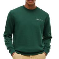 Sweat Vert Foncé Homme Tommy Hilfiger Linear Crew