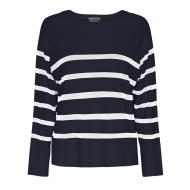 Pieces Sia Women's Navy/White Sweater affordable