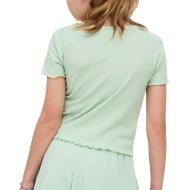 Camiseta verde claro para niña de Only Nella ver 2