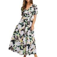 Billabong Women's Black Floral Escape Dress affordable