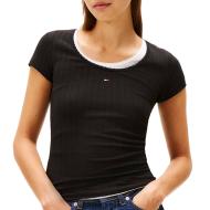 Tommy Hilfiger Camiseta Negra Mujer DW0DW21570 barato