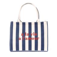 Bolso de playa beige/blanco Gérard Pasquier Amour barato