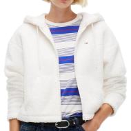 Tommy Hilfiger Women’s White Teddy Hooded Jacket affordable