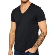 Schwarzes Herren-T-Shirt von Tommy Jeans Original V