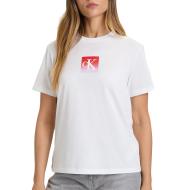 T-Shirt Weiß Frau Calvin Klein Jeans Classic Boxed