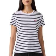 T-Shirt Blanc/bleu Femme Levi's Perfect 1 pas cher