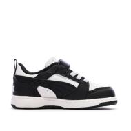 Schwarze/weiße Puma Rebounds Sneaker für Jungen Ansicht 2