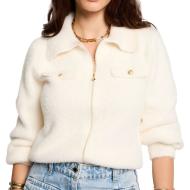 Morgan DOMI Women's White Zipped Cardigan affordable